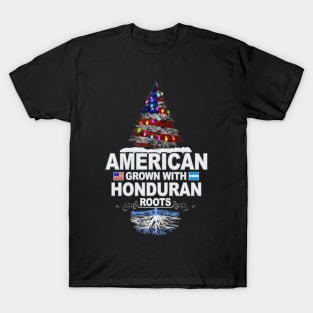 Christmas Tree  American Grown With Honduran Roots - Gift for Honduran From Honduras T-Shirt